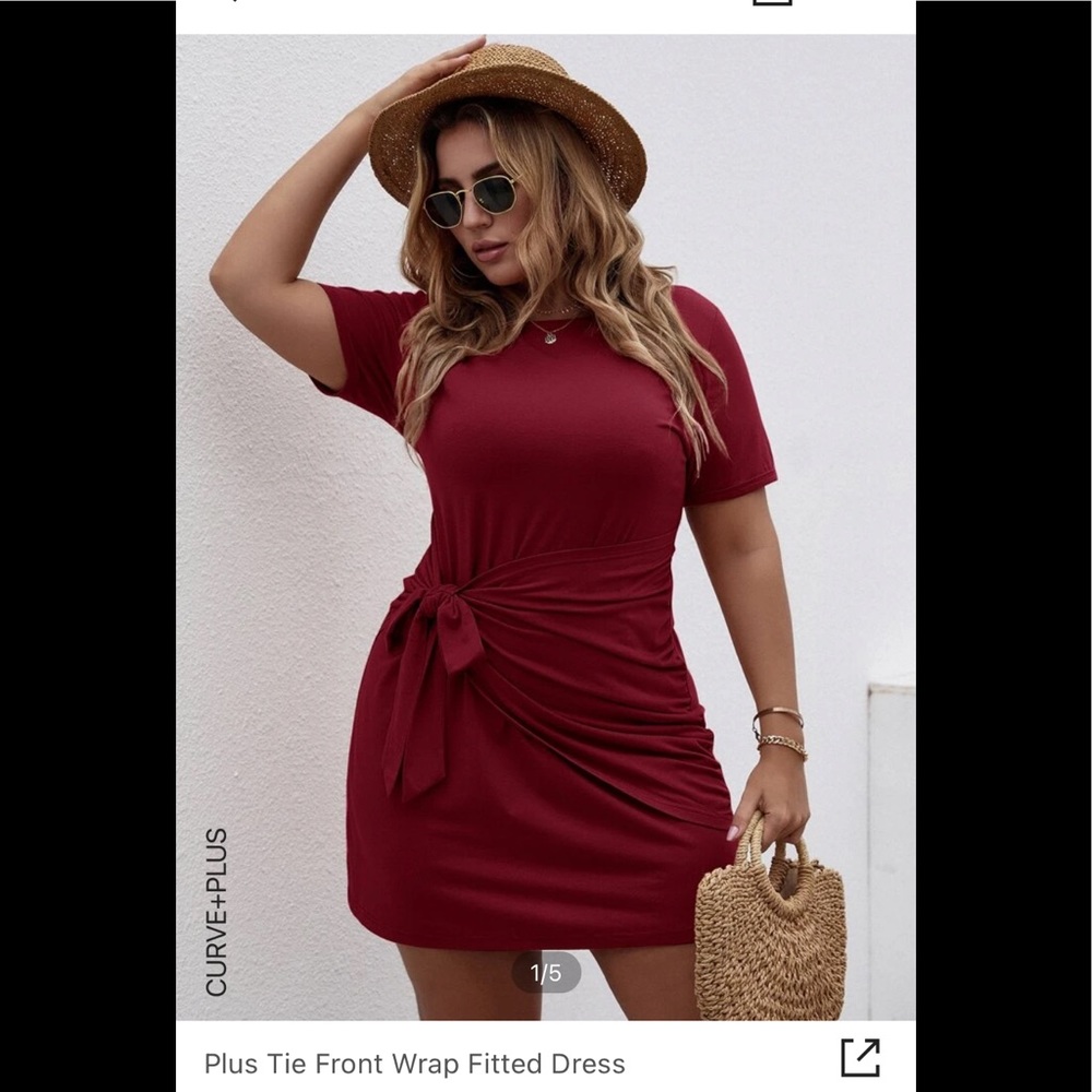 Faux wrap dress
